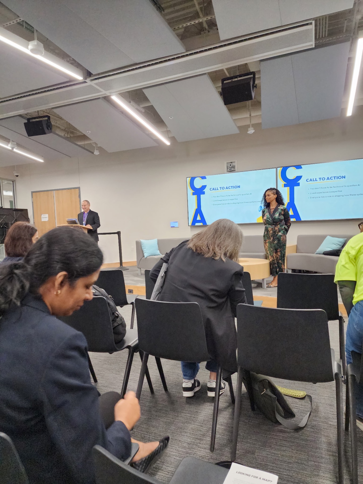 Measure leader presenting on AI and lived experience